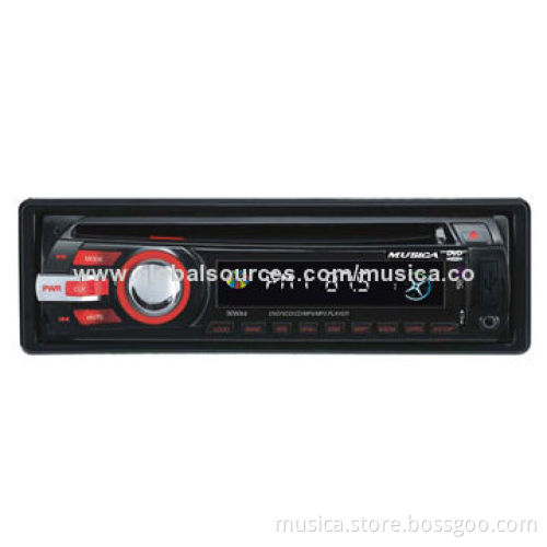 In-dash car DVD player with AM, FM radio, USB SD